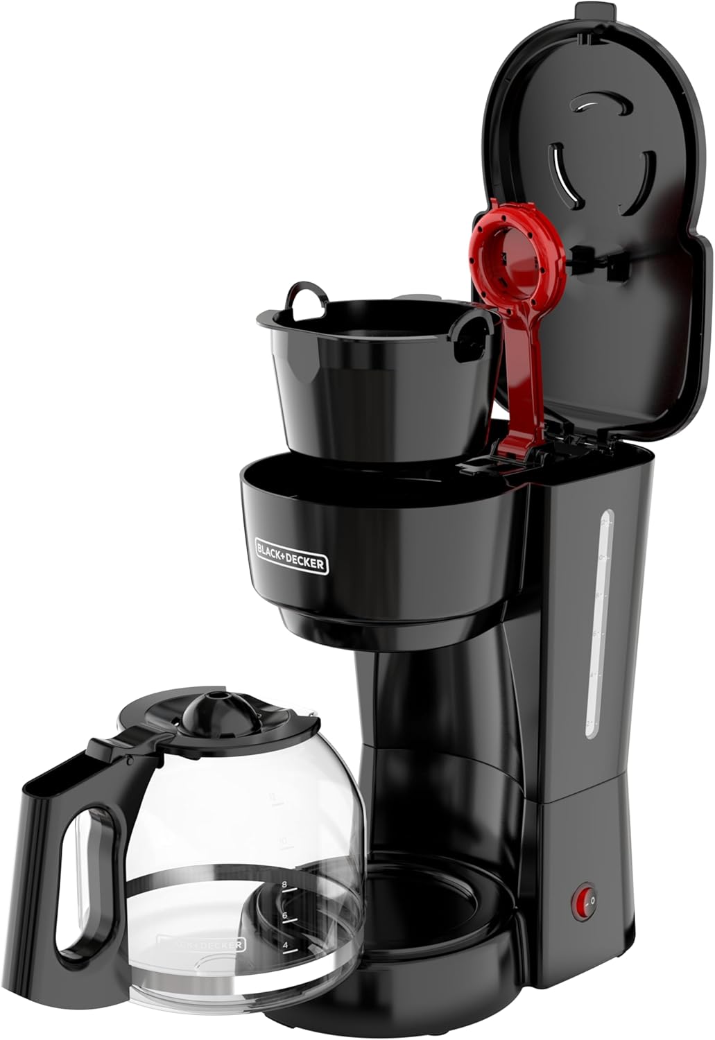 BLACK+DECKER 12-Cup Coffee Maker with Easy On/Off Switch, Easy Pour, Non-Drip Carafe with Removable Filter Basket, Vortex Technology, Black - Image 9