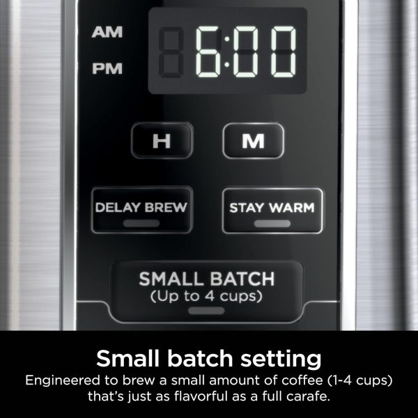 Ninja 12-Cup Programmable Coffee Brewer, 2 Brew Styles, Adjustable Warm Plate, 60oz Water Reservoir, Delay Brew - Black/Stainless Steel - Image 4